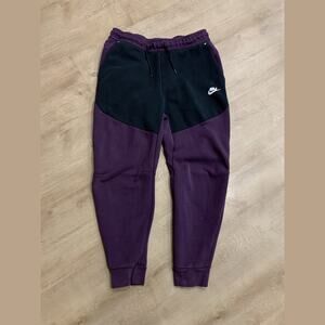 Nike Sportswear Tech Fleece Tapered Joggers Purple/Black Mens Medium CU4495-503